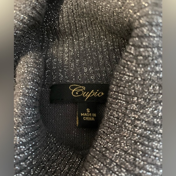 Cupio Gray and Silver Turtle Neck Sweater - Picture 7 of 16